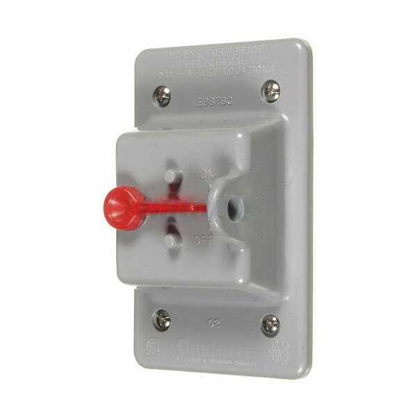 American Imaginations Plastic Wall Mount Grey Toggle Switch Box Cover AI-36636